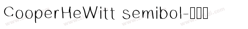 CooperHeWitt semibol字体转换